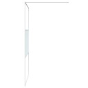 Dusjvegg hvit 115x195 cm klart ESG-glass