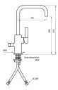 Tapwell Arm584 Kjokkenkran Oksiderende Messing