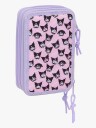 Hello Kitty Kuromi  Fylt Trippelpennal 37 Deler Lilla/Rosa