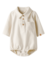Lil' Atelier Nbmhadam Langermet Body til Barn Turtledove Størrelse 86