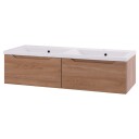 Linn Bad Emma D45 Servantskap med 1 Skuff Eik / 120cm Dobbel 2