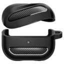 Samsung Galaxy Buds3/Buds3 Pro Spigen Rugged Armor TPU-deksel Svart