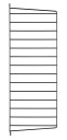 String veggavl svart 75x30 cm 1-pk