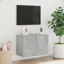vidaXL Vegghengt TV-benk betonggrå 60x30x41 cm 8721012255289
