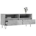 vidaXL TV-benk betonggrå 100x34,5x44,5 cm konstruert tre