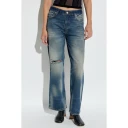 Misbhv Dame Jeans Blå W27,