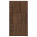 Bokhylle brun eik 40x24x77 cm konstruert tre