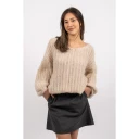 Noella Joseph Knit Sweater - Beige - L/XL