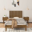 vidaXL Veggmontert hodegavl honningbrun 106x3x63 cm heltre furu