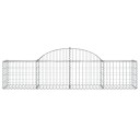 vidaXL Gabionkurver buede 18 stk 200x50x40/60 cm galvanisert jern