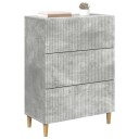 vidaXL Skuffeskap Betonggrå 66 x 34,5 x 90 cm Konstruert tre