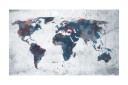 Fototapet World Map On The Wall 450x270 - Artgeist sp. z o. o.