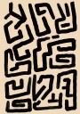 Posterbox Abstract Maze Lines Plakat Plakat / 50x70cm