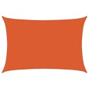 vidaXL Solseil 160 g/m² oransje 3,5x5 m HDPE