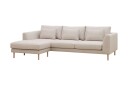 Florenz 3 seters Venstrevendt L formet Sjeselongsofa i Stoff   Beige