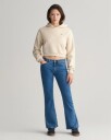 Tenåringsjenter Bootcut Jeans MID BLUE 158