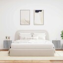  Vegghengte TV-benker med LED 2 stk grå sonoma 40,5x35x40 cm 837257