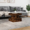  Salongbord med LED-lys sonoma røkt eik 50x50x40 cm 8721012466135