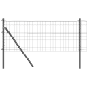  Euro Gjerde med 13 poster 0.8x25 m galvanisert stål grå