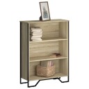  Bokhylle sonoma eik 80x31x106 cm konstruert tre