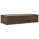  Dagseng med skuffer brun eik 75x190 cm konstruert tre 8721102625473