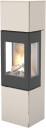 Rais Nexo 160 sand gasspeis med sideglass og glassdør