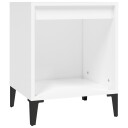 vidaXL Nattbord hvit 40x35x50 cm