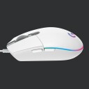 Logitech G203 Lightsync Gamingmus med RGB Belysning - Hvit - Optisk - 8000 DPI