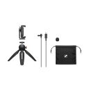 Sennheiser XS Lav USB-C Mobilsett for Vlogging med Mini Tripod og Smartphone Klem