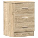 vidaXL Nattbord sonoma eik 38x35x56 cm sponplate