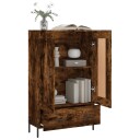 vidaXL Highboard røkt eik 69,5x31x115 cm konstruert tre