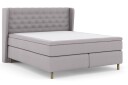 Select No 6 Komplett Sengepakke 210x210 F/M Lateks/Memory Lysegrå/Kopperben