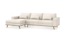 Copenhagen 4 seters Venstrevendt L formet Divansofa i Stoff   Beige
