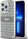 DKNY IML Mono & Stripe MagSafe-etui for iPhone 15 Pro Max - beige