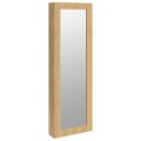 vidaXL Vegghengt smykkeskap med speil 30x8,5x90 cm