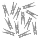 Klesklyper Mini Silver 12 pack 3,5 cm