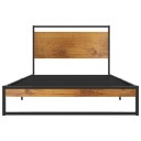 vidaXL Sengeramme metall 100x200 cm