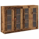  Vegghengte skap 2 stk i gammelt treverk 69.5 x 34 x 90 cm. Ingeniørtre.