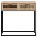 vidaXL Konsollbord 80x30x75 cm konstruert tre og jern