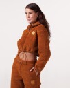 Bumpro Soft Teddy 1/2 Zip Pecan - S