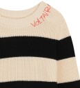 Zadig & Voltaire Genser   Strikk   Off White/Svart Stripet   Zadig & Voltaire   12 år 152   Genser Hvit