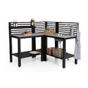 Brafab Brafab Bellac Outdoor Kitchen With Sink Black