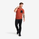 Revolutionrace Easy Pocket T shirt Herre Rusty Orange XS Herre Overdeler T skjorter