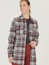 Whistler Milly W Checked Fleece Shirt   Burgundy   40