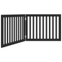 Vidaxl Hundeport Sammenleggbar 2 Paneler Svart 160 cm Poppeltre