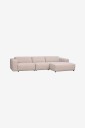 Rowico Home   Sofa Willard 4 seter med sjeselong til høyre   Beige