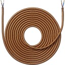 Nielsen Light 4m Stoffledning Kobber 2x0,75mm