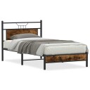  Sengeramme uten madrass røkt eik 107x203 cm konstruert tre 4106886