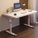 Ergonomisk Hevog Senkbart Skrivebord 100x60 cm – Justerbar Høyde 63 90 cm Hvitt