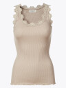 Rosemunde Babette Silk Top With Lace Beige L
